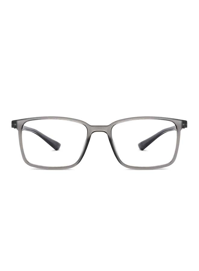 Lenskart Blu - Zero Power Full Rim Bluecut & Antiglare Rectangle Shape Computer Eyeglasses LB E14241 - 53mm - Grey - Image 1