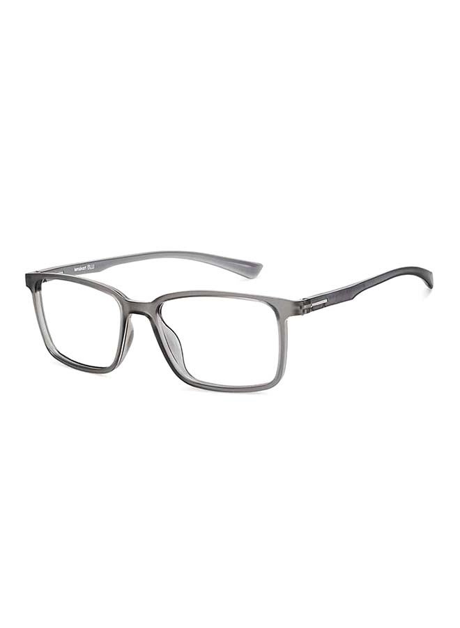 Lenskart Blu - Zero Power Full Rim Bluecut & Antiglare Rectangle Shape Computer Eyeglasses LB E14241 - 53mm - Grey - Image 1