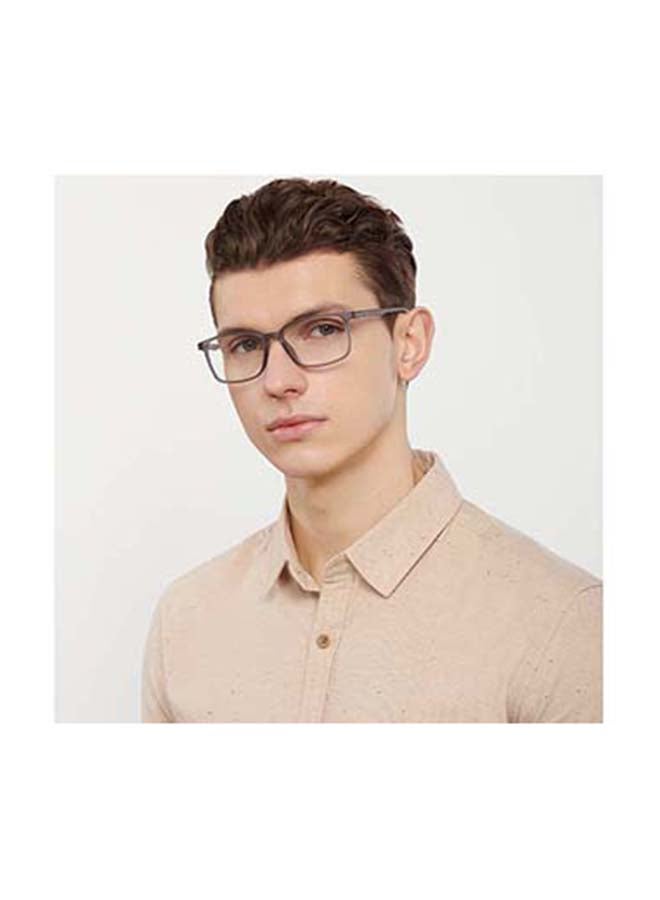 Lenskart Blu - Zero Power Full Rim Bluecut & Antiglare Rectangle Shape Computer Eyeglasses LB E14241 - 53mm - Grey - Image 1