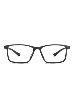 Zero Power Full Rim Bluecut & Antiglare Rectangle Shape Computer Eyeglasses LB E13738 - 52mm - Black