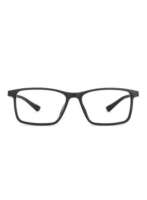 Zero Power Full Rim Bluecut & Antiglare Rectangle Shape Computer Eyeglasses LB E13738 - 52mm - Black