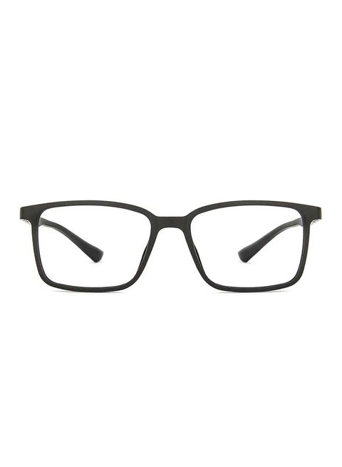 Zero Power Full Rim Bluecut & Antiglare Rectangle Shape Computer Eyeglasses LB E13737 - 53mm - Black