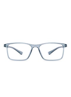 Zero Power Full Rim Bluecut & Antiglare Rectangle Shape Computer Eyeglasses LB E14242 - 52mm - Grey