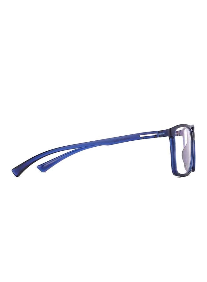 Lenskart Blu Zero Power Full Rim Bluecut & Antiglare Rectangle Shape Computer Eyeglasses LB E13737 - 53mm - Blue  - Image 3