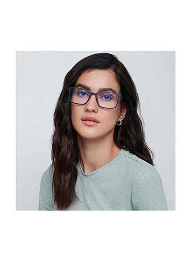 Lenskart Blu Zero Power Full Rim Bluecut & Antiglare Rectangle Shape Computer Eyeglasses LB E13737 - 53mm - Blue  - Image 5