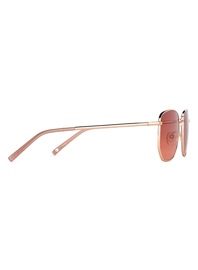 John Jacobs - Women's JJ Tints Full Rim Hexagon Frame Polarized & UV Protected Sunglasses JJ S12807S - 51mm - Gold - Image 1