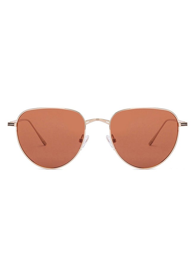 John Jacobs JJ Tints Full Rim Aviator Frame Polarized & UV Protected Sunglasses JJ S12502 - 53mm - Gold  - Image 1