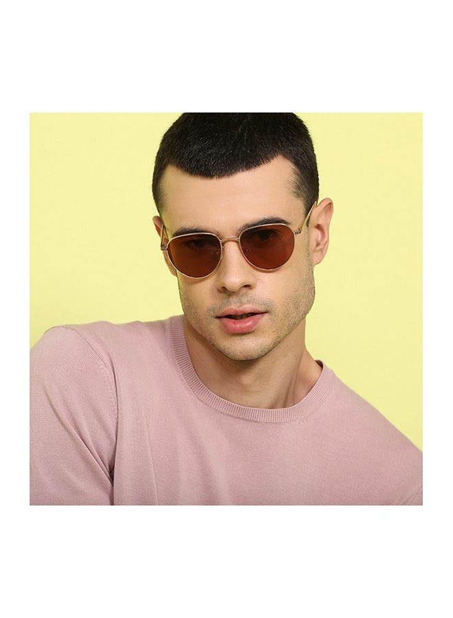 John Jacobs JJ Tints Full Rim Aviator Frame Polarized & UV Protected Sunglasses JJ S12502 - 53mm - Gold  - Image 4