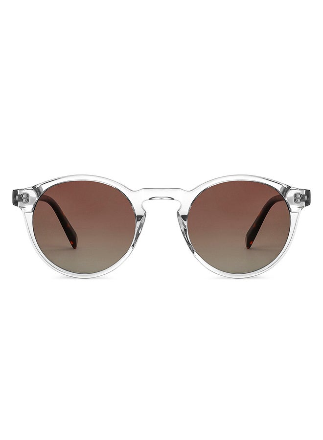 John Jacobs - JJ Tints Full Rim Round Frame Polarized & UV Protected Sunglasses JJ S12432 - 50mm - Transparent - Image 1
