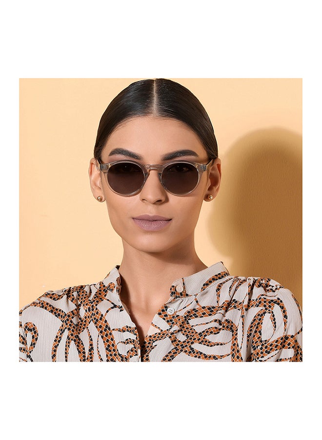 John Jacobs - JJ Tints Full Rim Round Frame Polarized & UV Protected Sunglasses JJ S12432 - 50mm - Transparent - Image 1