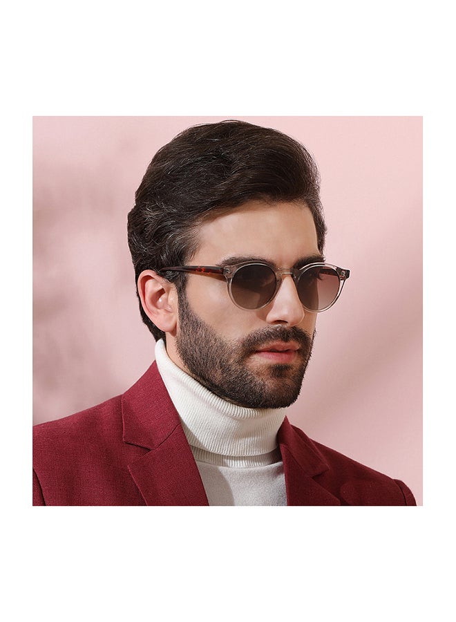 John Jacobs - JJ Tints Full Rim Round Frame Polarized & UV Protected Sunglasses JJ S12432 - 50mm - Transparent - Image 1