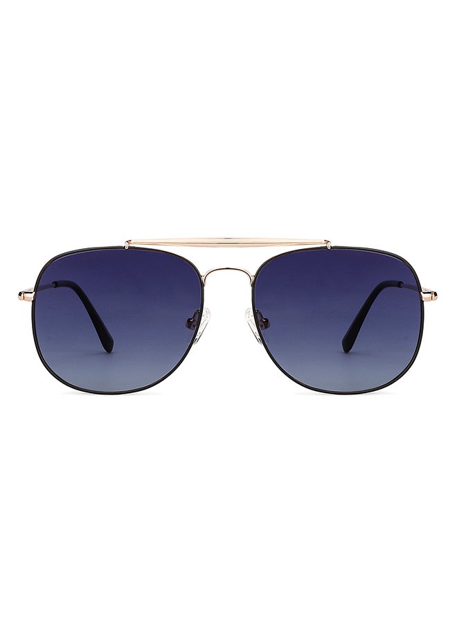 John Jacobs - JJ Tints Full Rim Square Frame Polarized & UV Protected Sunglasses JJ S13076 - 57mm - Gold - Image 1