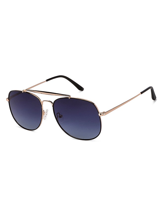 John Jacobs - JJ Tints Full Rim Square Frame Polarized & UV Protected Sunglasses JJ S13076 - 57mm - Gold - Image 1