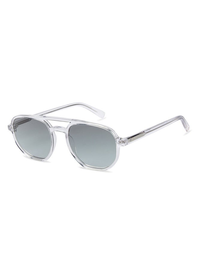 John Jacobs JJ Tints Full Rim Square Frame Polarized & UV Protected Sunglasses JJ S13312 - 53mm - Transparent  - Image 1
