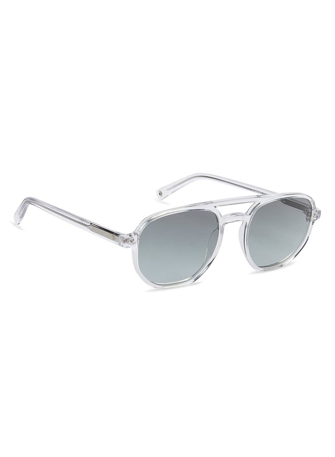 John Jacobs JJ Tints Full Rim Square Frame Polarized & UV Protected Sunglasses JJ S13312 - 53mm - Transparent  - Image 5