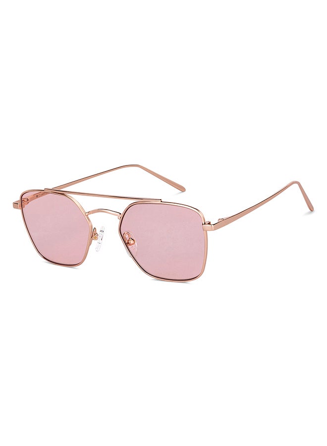 John Jacobs - JJ Tints Full Rim Square Frame Polarized & UV Protected Sunglasses JJ S12471S - 51mm - Gold - Image 1