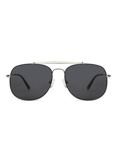 JJ Tints Full Rim Square Frame Polarized & UV Protected Sunglasses JJ S13076 - 57mm - Silver