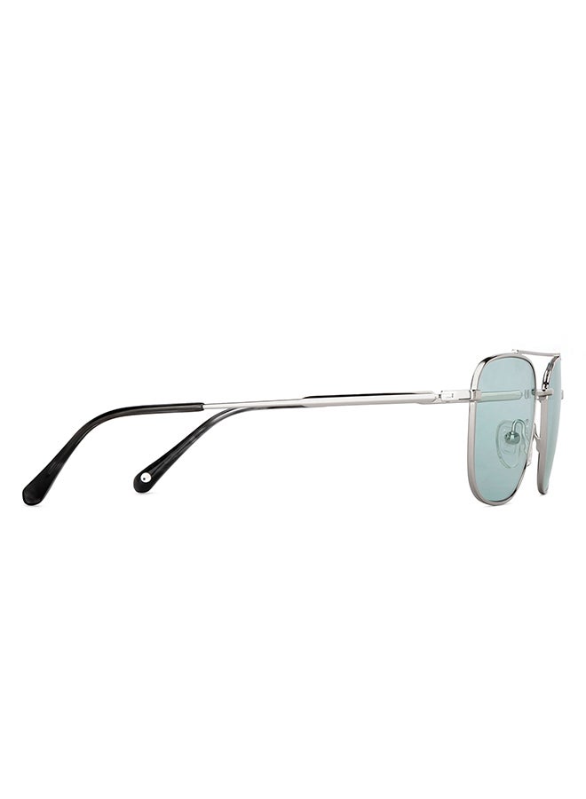 Dynachromic Full Rim Square Frame Polarized & UV Protected Sunglasses JJ S14045 - 52mm - Silver - v1652170587/N53291582A_4