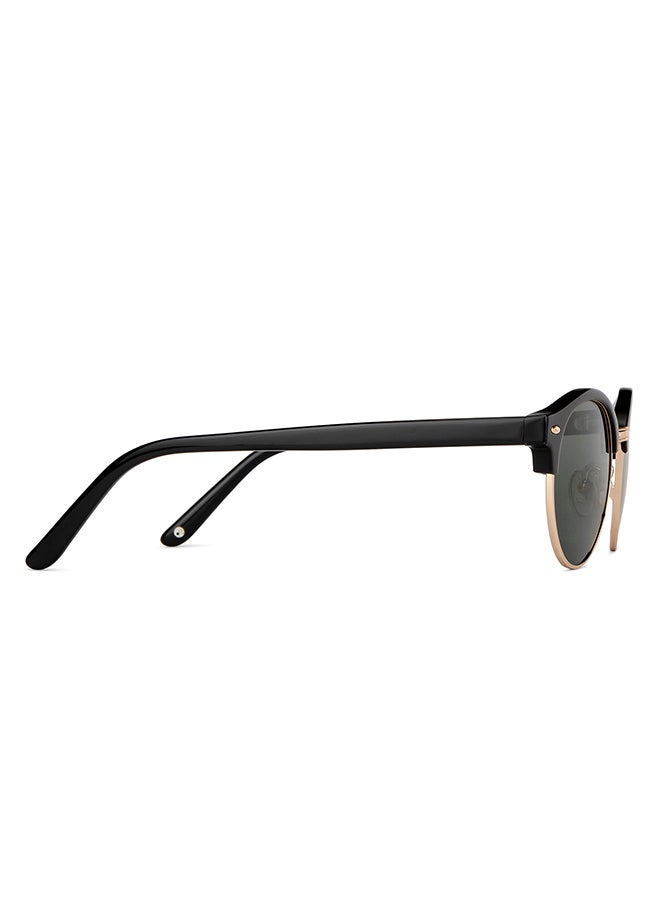 John Jacobs JJ Tints Full Rim Clubmaster Frame Polarized & UV Protected Sunglasses JJ S13089S - 47mm - Gold - Image 5