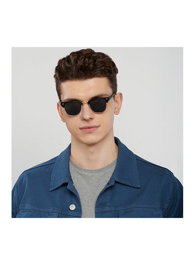 John Jacobs JJ Tints Full Rim Clubmaster Frame Polarized & UV Protected Sunglasses JJ S13088S - 46mm - Black  - Image 3