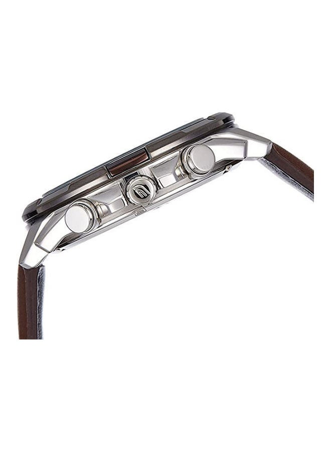 كاسيو ساعة جلدية انالوج بمشبك EFR-539L-7BV - Image 3