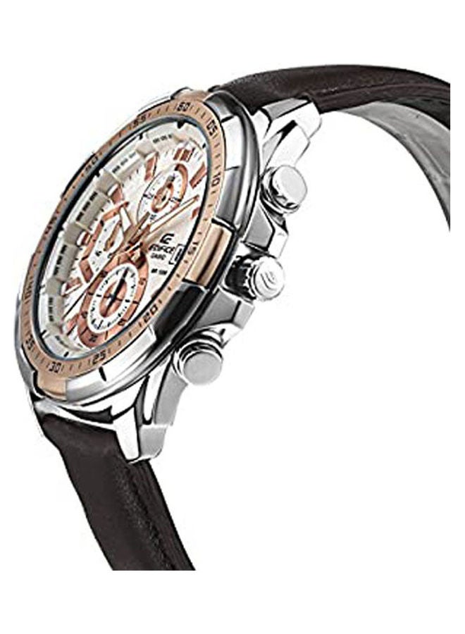 كاسيو ساعة جلدية بإبزيم تناظري EFR539L-7ADF - Image 2