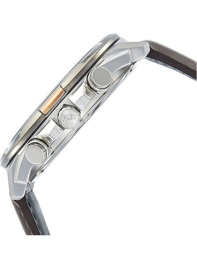 كاسيو ساعة جلدية بإبزيم تناظري EFR539L-7ADF - Image 3