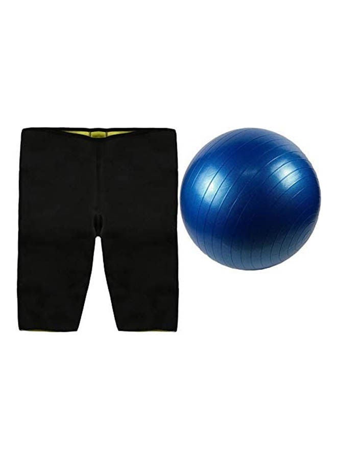Generic Hot Slimming Short With Yoga And Gym Ball 55cm - Image 1