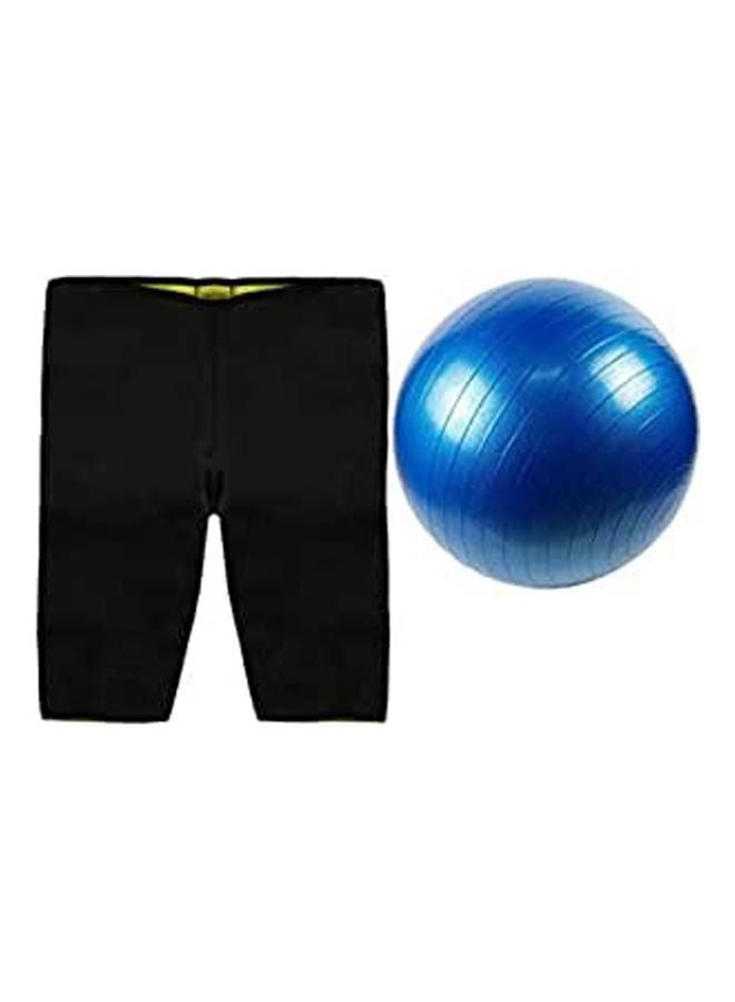 Generic Hot Slimming Short With Yoga And Gym Ball 55cm - Image 1