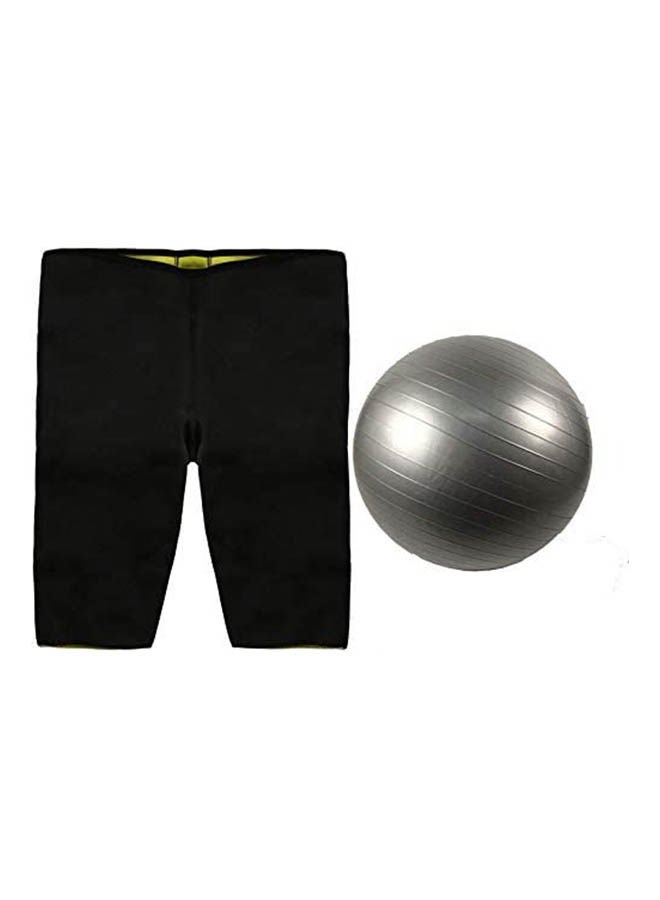 Generic Hot Slimming Short With Yoga And Gym Ball 55cm - Image 1