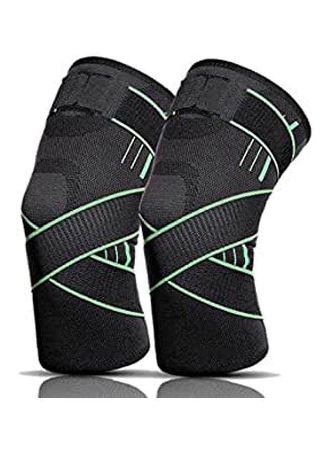 ماركة غير محددة 2 Pcs Compression Knee Brace Sleeves Sport Protective Knee Pads Breathable Knee Support For Running Basketball Cross 