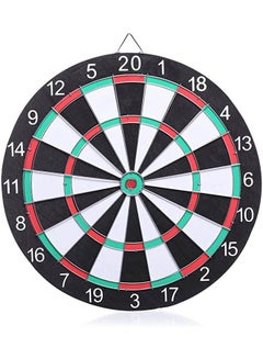 Double Face Dart Board With 6 Darts 38cm