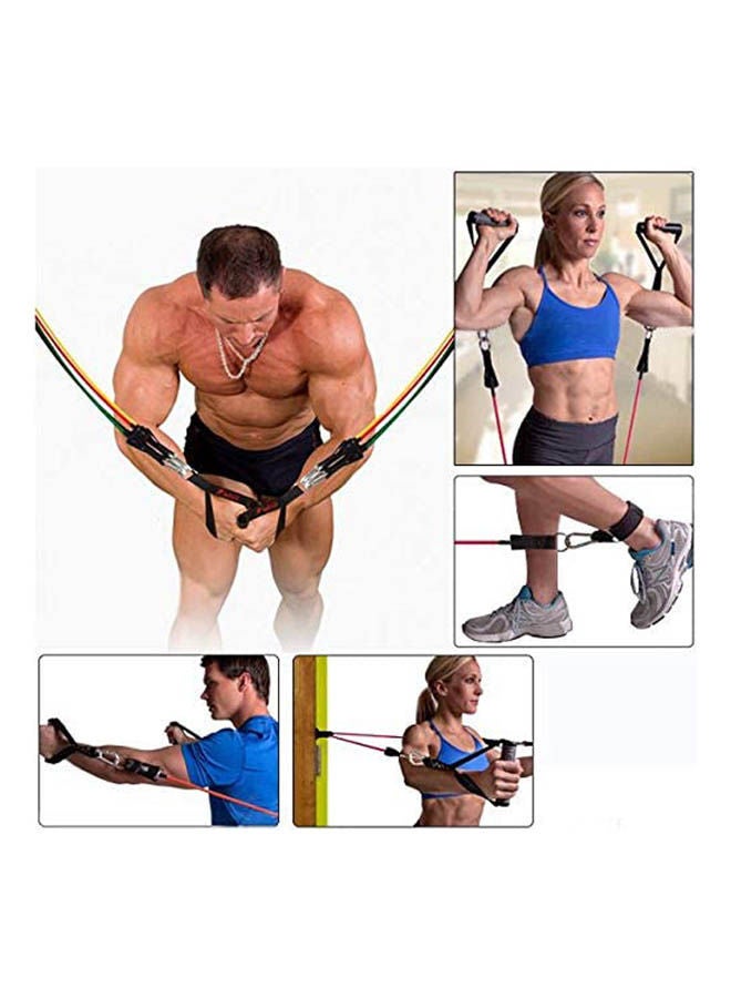 Generic Resistance Band Exercise Tube Cords With Door Anchor 