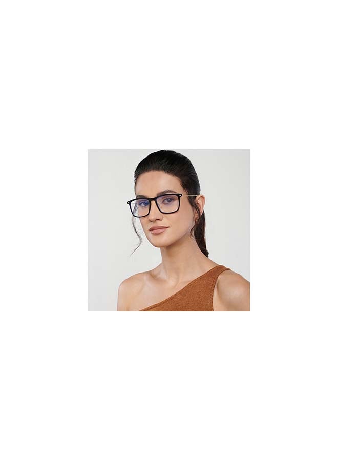 Lenskart Blu - Zero Power Bluecut & Antiglare Wayfarer Shape Computer Eyeglasses LB E13533 - Lens Size: 52mm - Black - Image 1