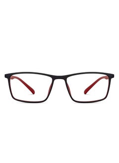 Zero Power Bluecut & Antiglare Rectangular Shape Computer Eyeglasses LB E14255 - Lens Size: 53mm - Black