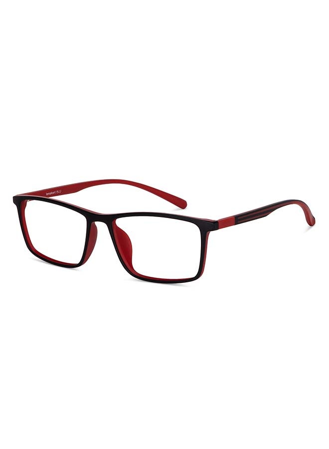 Lenskart Blu - Zero Power Bluecut & Antiglare Rectangular Shape Computer Eyeglasses LB E14255 - Lens Size: 53mm - Black - Image 1