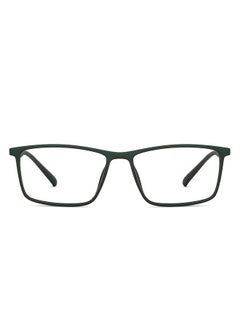 Zero Power Bluecut & Antiglare Rectangular Shape Computer Eyeglasses LB E14255 - Lens Size: 53mm - Green