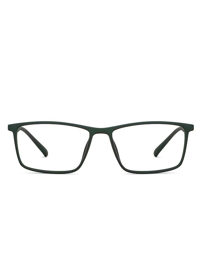 Lenskart Blu - Zero Power Bluecut & Antiglare Rectangular Shape Computer Eyeglasses LB E14255 - Lens Size: 53mm - Green - Image 1