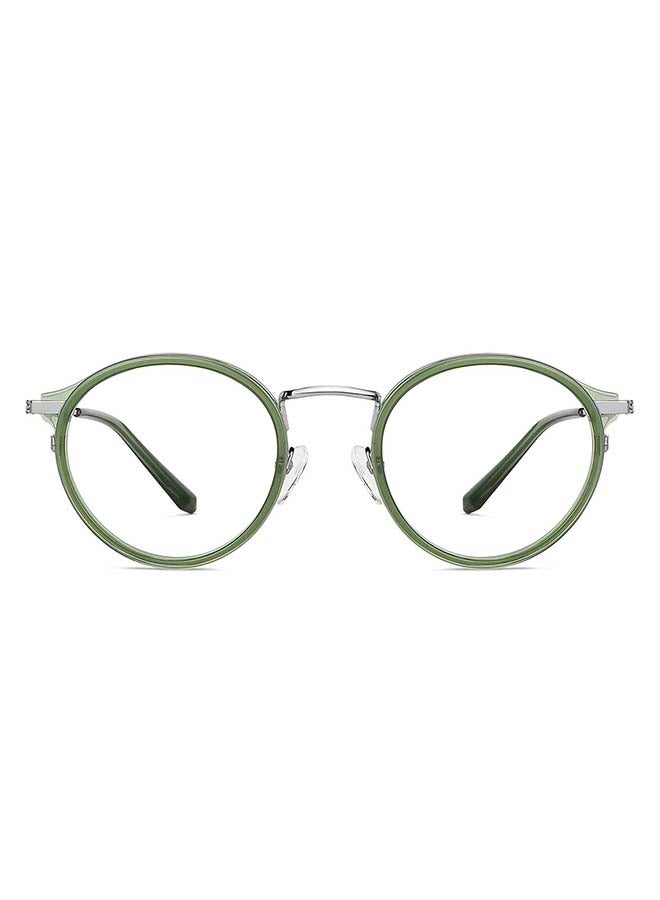 Lenskart Blu - Zero Power Blue Cut & Antiglare Round Shape Computer Eyeglasses LB E13530 - Lens Size: 48mm - Grey - Image 1