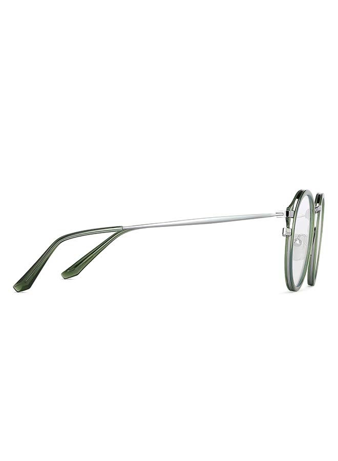 Lenskart Blu - Zero Power Blue Cut & Antiglare Round Shape Computer Eyeglasses LB E13530 - Lens Size: 48mm - Grey - Image 1