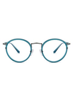 Zero Power Blue Cut & Antiglare Round Shape Computer Eyeglasses LB E13530 - Lens Size: 48mm - Grey