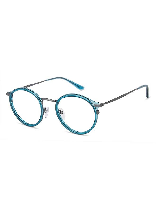 Lenskart Blu - Zero Power Blue Cut & Antiglare Round Shape Computer Eyeglasses LB E13530 - Lens Size: 48mm - Grey - Image 1