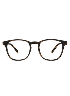 Zero Power Bluecut & Antiglare Wayfarer Shape Computer Eyeglasses LB E14058 - Lens Size: 50mm - Brown