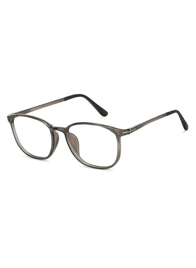 Lenskart Blu - Zero Power Bluecut & Antiglare Round Shape Computer Eyeglasses LB E13528 - Lens Size: 51mm - Grey - Image 1
