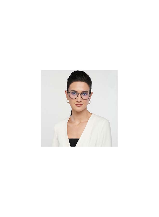 Lenskart Blu - Zero Power Bluecut & Antiglare Round Shape Computer Eyeglasses LB E13528 - Lens Size: 51mm - Grey - Image 1