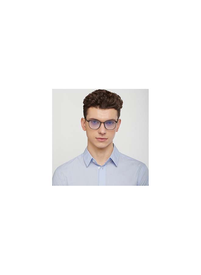Lenskart Blu - Zero Power Bluecut & Antiglare Round Shape Computer Eyeglasses LB E13528 - Lens Size: 51mm - Grey - Image 1