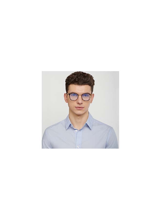 Lenskart Blu - Zero Power Bluecut & Antiglare Square Shape Computer Eyeglasses LB E13529 - Lens Size: 49mm - Gold - Image 1