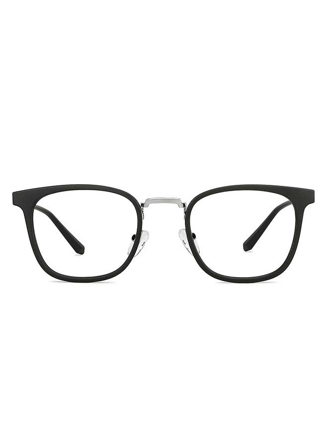 Lenskart Blu Zero Power Blue Cut & Antiglare Square Shape Computer Eyeglasses LB E13529 - Lens Size: 49mm - Grey  - Image 1
