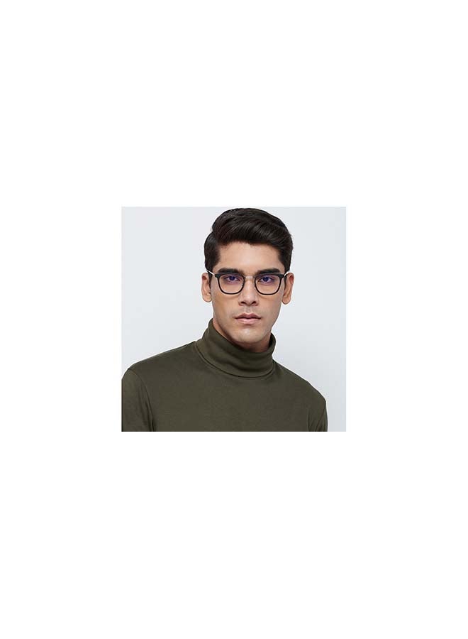Lenskart Blu Zero Power Blue Cut & Antiglare Square Shape Computer Eyeglasses LB E13529 - Lens Size: 49mm - Grey  - Image 5