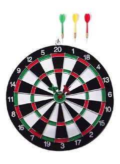 Generic Tournament Steel Wire Dart Board Double Sided Hanging Dart Game Four Darts Set 12inch 